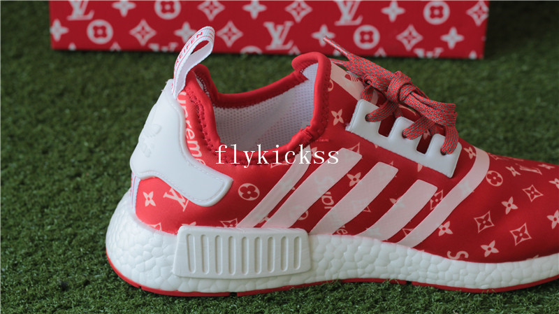LVS X Supreme Adidas NMD XR1 Red Real Boost